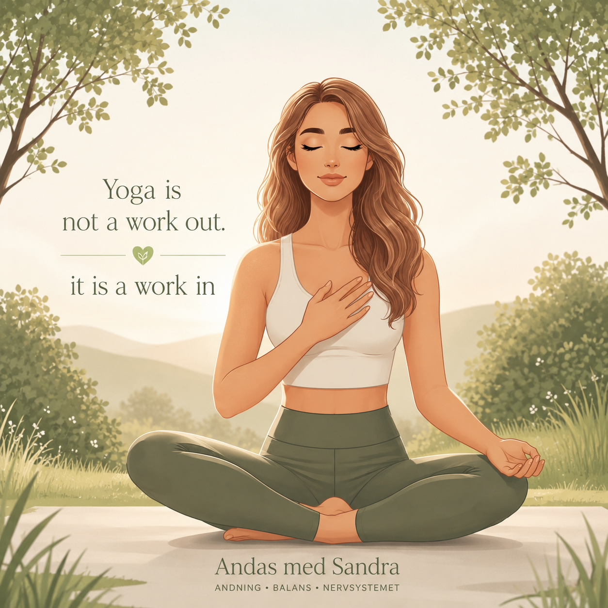 Yoga is not a work out, it is a work in – Andas med Sandra